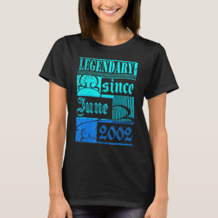 Camiseta Legendária De Aniversário De 20 Desde Junho De 200