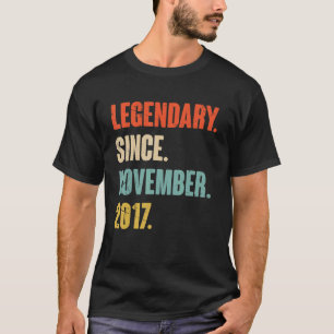 Camiseta Legendária De Aniversário De 5 De 5 Anos Desde 2 D