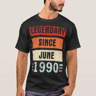 Camiseta Legendário Aniversário Feliz Para Mim Desde Junho