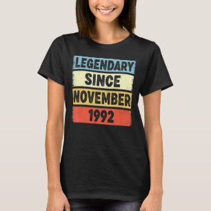 Camiseta Legendário De 30 Anos Desde Novembro De 1992 30 Bi
