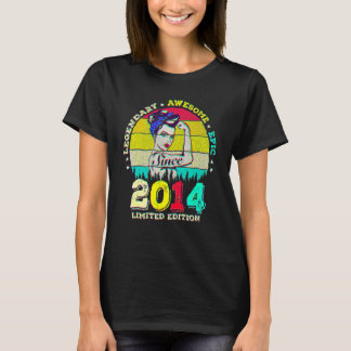 Camiseta Legendário de 8 anos desde 2014 Incrível 8º aniver