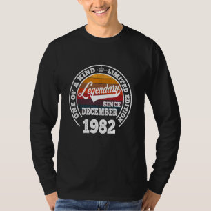 Camiseta Legendário desde dezembro de 1982 aniversário de 4