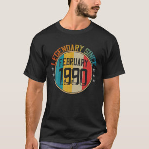 Camiseta Legendário Desde Fevereiro De 1990 Vintage 30 Bir
