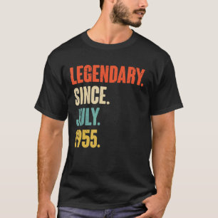 Camiseta Legendário desde julho de 1955 67 anos 67 anos