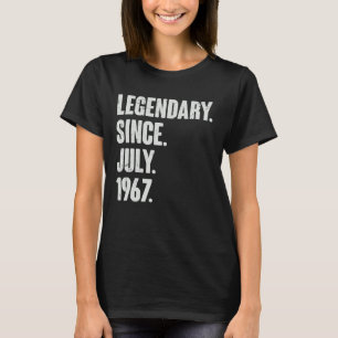 Camiseta Legendário desde julho de 1967 55 anos 55 anos