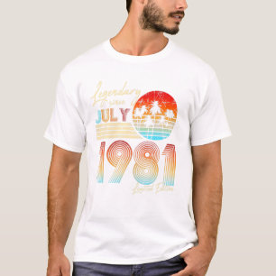 Camiseta Legendário Desde Julho De 1981