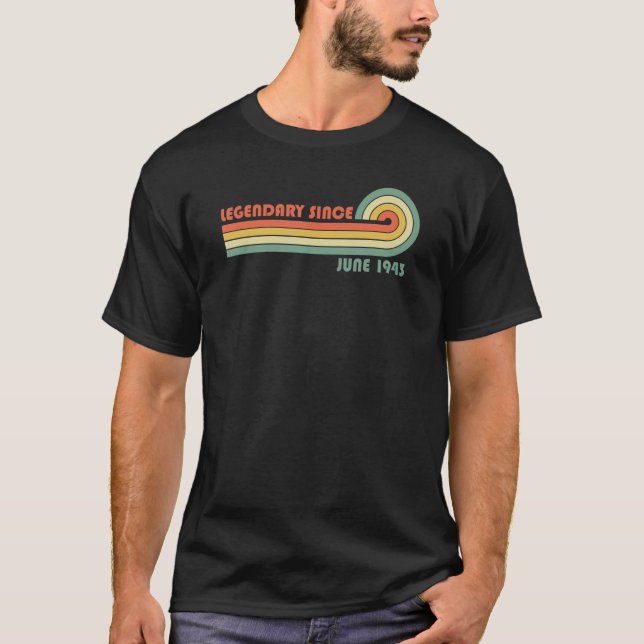 Camiseta Legendário Desde Junho De 1943 1 (Frente)