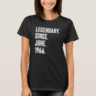 Camiseta Legendário desde junho de 1966 56 anos 56 anos