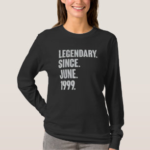Camiseta Legendário Desde Junho De 1999 23 Anos