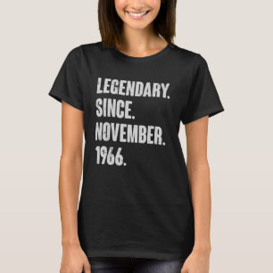 Camiseta Legendário Desde Novembro De 1966 56 Anos 56 Bi