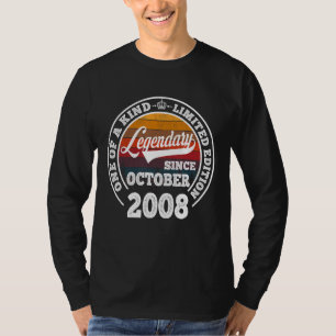 Camiseta Legendário Desde Outubro De 2008 14 Aniversário De