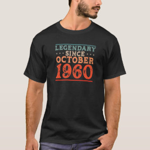 Camiseta Legendário desde setembro de 1960 Nascer no Bir do