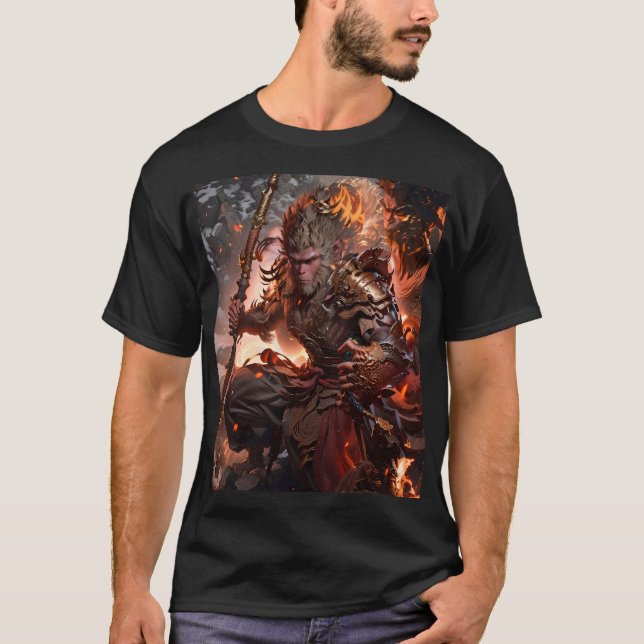 Camiseta Legendário do mito negro wukong (Frente)