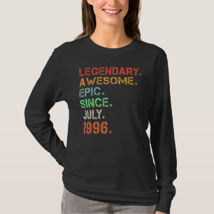 Camiseta Legendário Epic Admirável Desde Julho De 1996