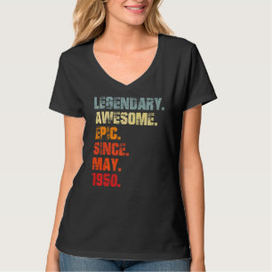 Camiseta Legendário Epic Admirável Desde Maio De 1950