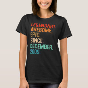 Camiseta Legendário Epic Fantástico Desde Dezembro De 2009