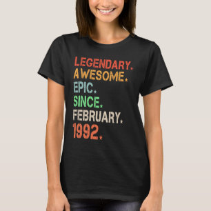 Camiseta Legendário Epic Fantástico Desde Fevereiro De 1992