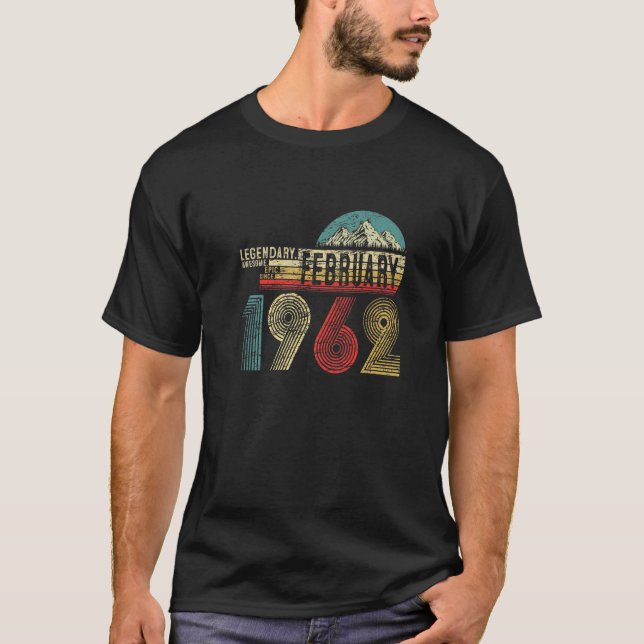 Camiseta Legendário Epic Incrível Desde Fevereiro De 1962 6 (Frente)