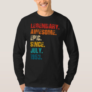 Camiseta Legendário Epic Incrível Desde Julho De 1953 Estil