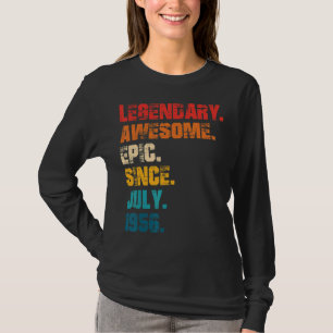 Camiseta Legendário Epic Incrível Desde Julho De 1956 Estil