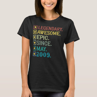 Camiseta Legendário Epic Incrível Desde Maio De 2009 13 Bir