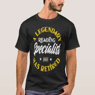 Camiseta Legendário Especialista Em Leitura Aposentado Clas