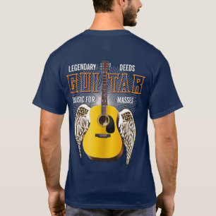 Camiseta Legendário faz música para massas de lado duplo