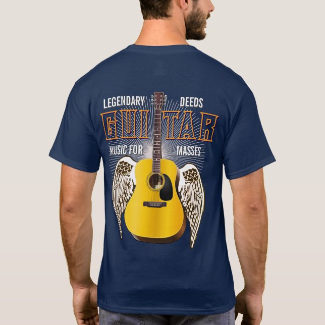 Camiseta Legendário faz música para massas de lado duplo (Verso)