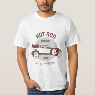 Camiseta Legendário Garagem de Hot Rod, Carro