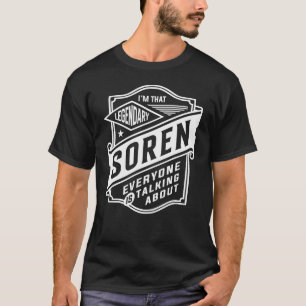 Camiseta Legendário Ordenar Nome Personalizado Ordenado