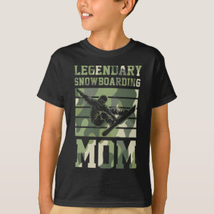 Camiseta Legendário Snowboard Mãe dos anos 80 Retro Snowboa