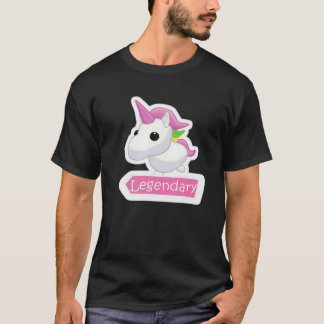 Camiseta Legendário Unicórnio Adota-Me Gamer Girl Pet