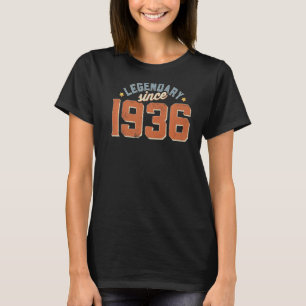 Camiseta Legendário Vintage Desde 1936, Retro 87 Anos Ig