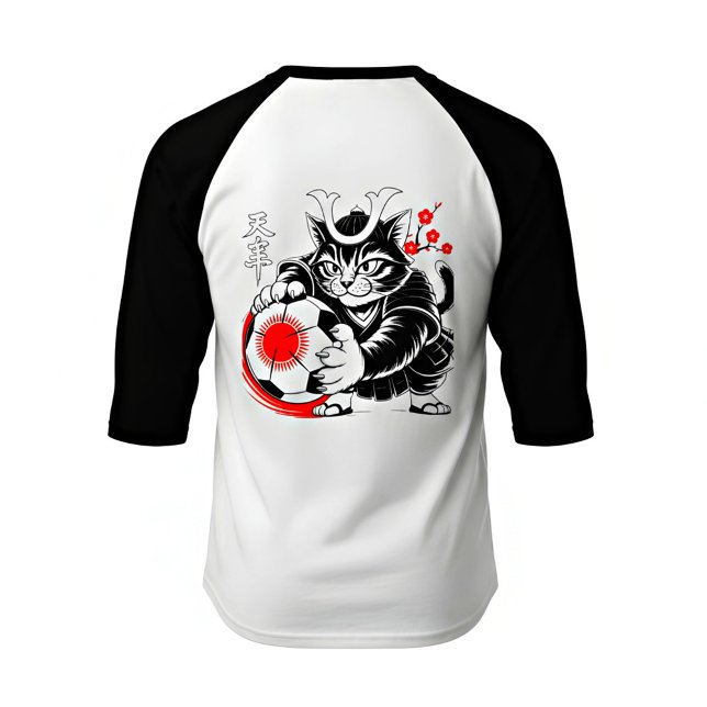 Camiseta Legendary Samurai Soccer Cat Sports Casual Gear (Criador carregado)