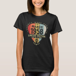 Camiseta Legendas da Palheta de Guitarra Nasceram em Março