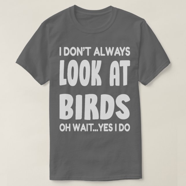 Camiseta legendas de pássaros (Frente do Design)