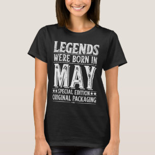 Camiseta Legendas eram Nasceres em maio Aniversário Origina