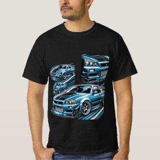 Camiseta Legendas GTR R34: um tributo à engenharia Precisio
