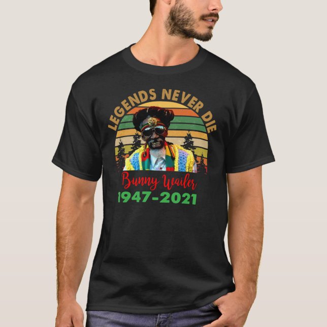 Camiseta LEGENDAS NUNCA MORREM BUNNY WAILER Tendências de F (Frente)
