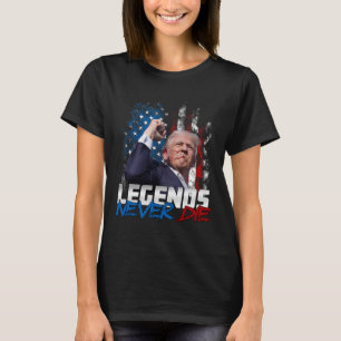 Camiseta Legendas Nunca Morrem - Presidente Donald J. Trump