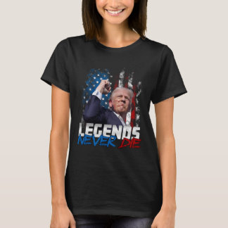 Camiseta Legendas Nunca Morrem - Presidente Donald J. Trump