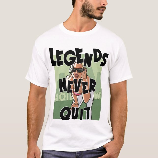 CAMISETA LEGENDAS NUNCA SAIR (Frente)
