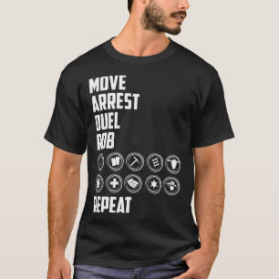 Camiseta Legendas Ocidentais Repetir roupa de jogo de Conse