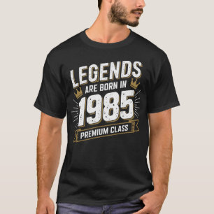 Camiseta Legendas são Nasceres em 1985 - Presente de Aniver