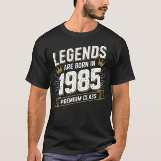 Camiseta Legendas são Nasceres em 1985 - Presente de Aniver