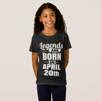 Camiseta Legendas são Nasceres em abril 20