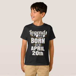 Camiseta Legendas são Nasceres em abril 20