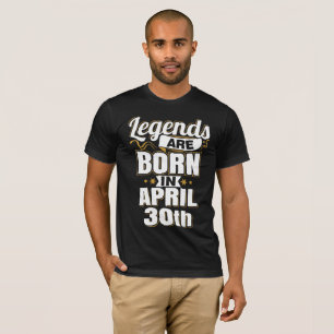 Camiseta Legendas são Nasceres em abril 30