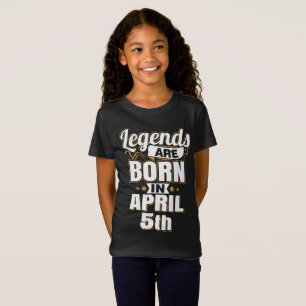 Camiseta Legendas são Nasceres em abril 5