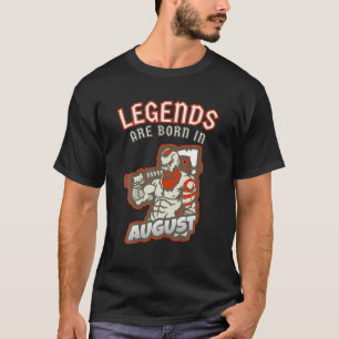 Camiseta Legendas São Nasceres Em Agosto - Design de Aniver